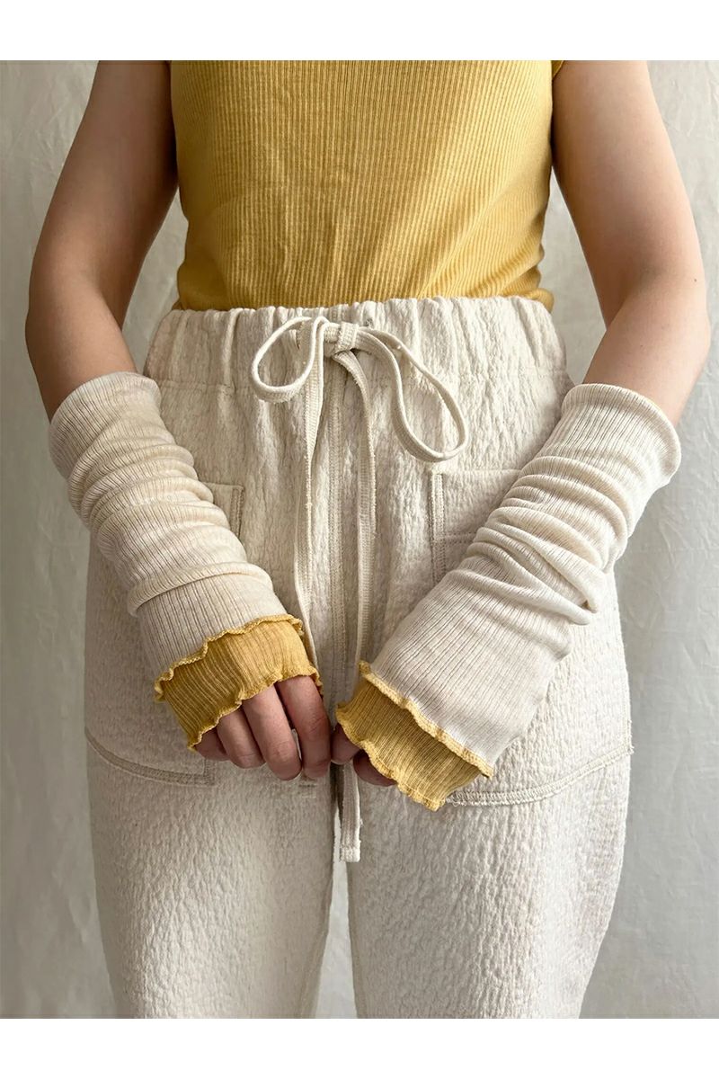 kengo(ケンゴ)tencel wool long arm warmers テンセルウールロングアームウォーマー K23FW-GO1 -5