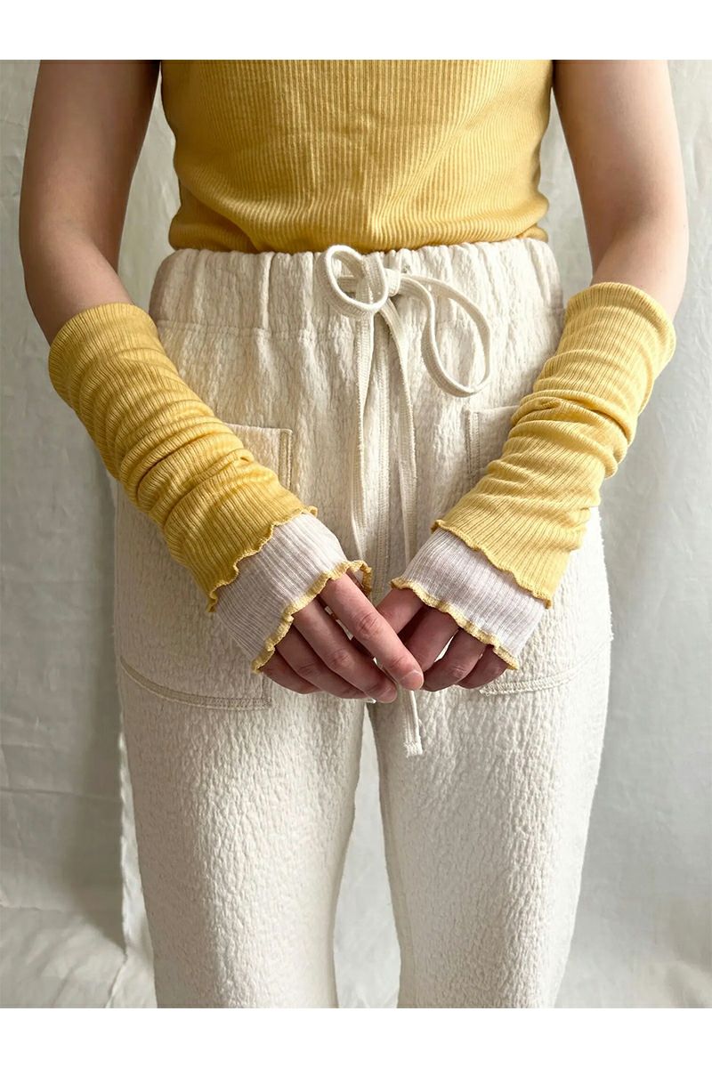 kengo(ケンゴ)tencel wool long arm warmers テンセルウールロングアームウォーマー K23FW-GO1 -6