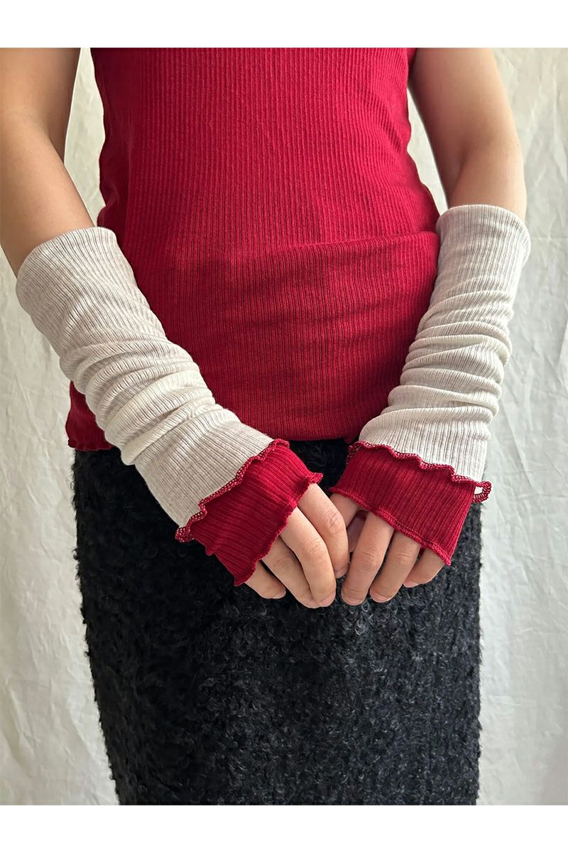 kengo(ケンゴ)tencel wool long arm warmers テンセルウールロングアームウォーマー K23FW-GO1 -10