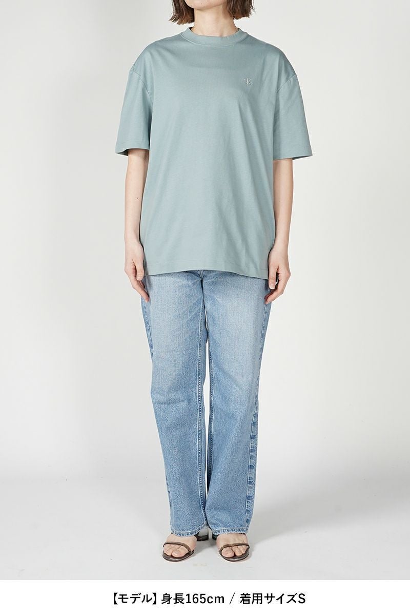 Calvin Klein(カルバン クライン)アーカイブロゴ リラックスクルーネックTシャツ 40HM229 -11