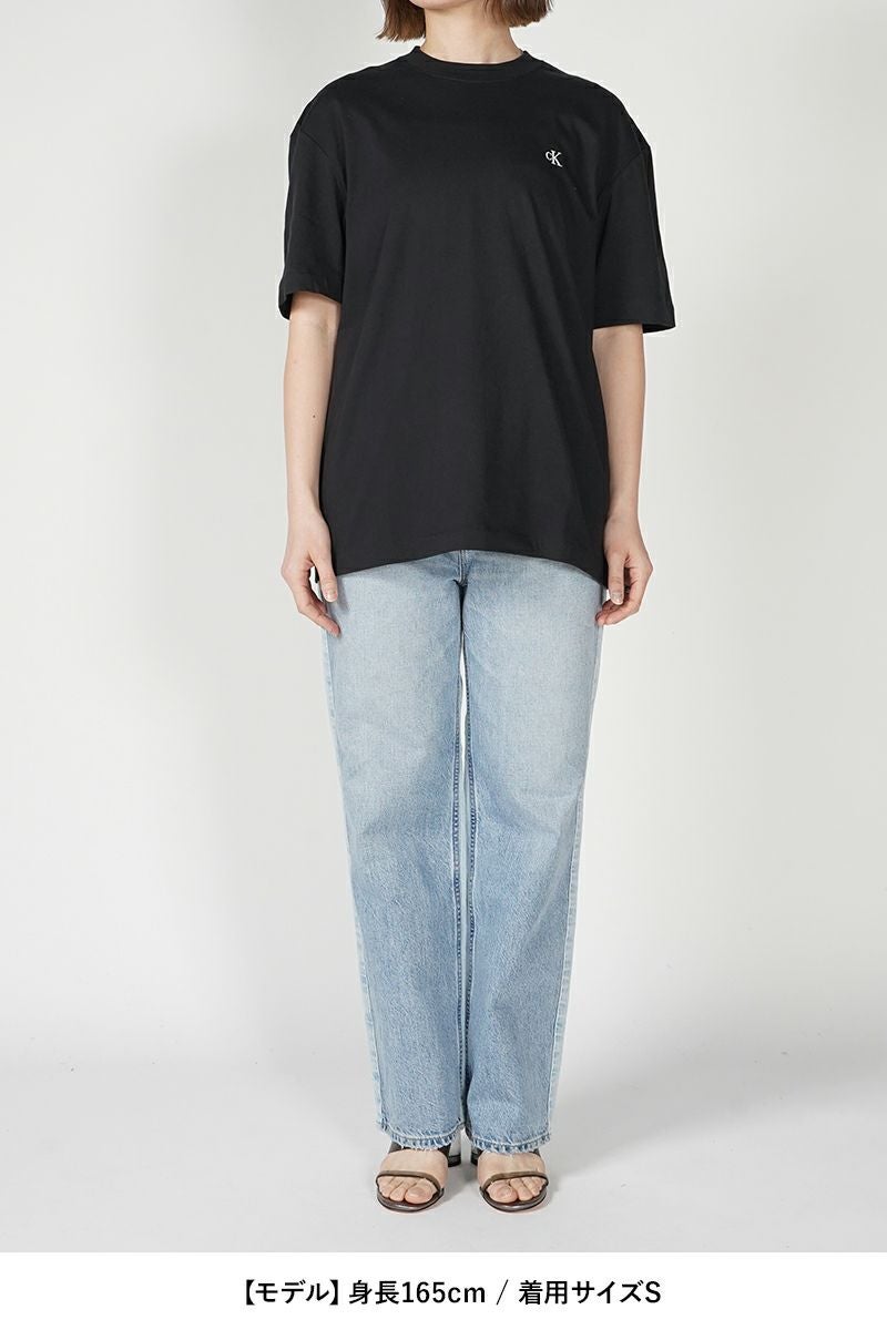 Calvin Klein(カルバン クライン)アーカイブロゴ リラックスクルーネックTシャツ 40HM229 -13