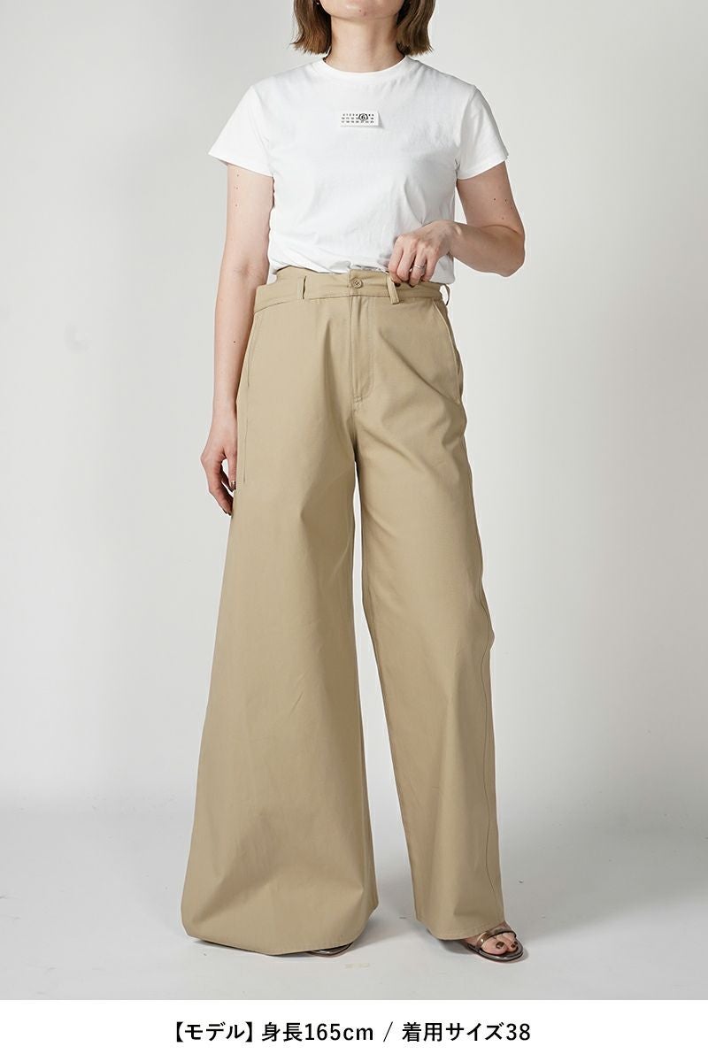 MM6 Maison Margiela(エムエムシックス)コットンギャバジン トラウザーズ S62KB0195M35074115 -14