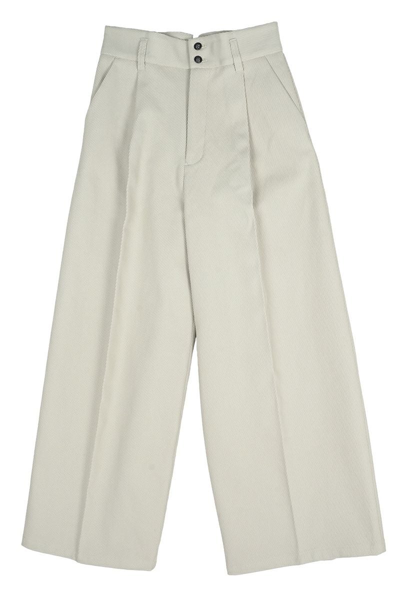 Liyoca(リヨカ)コットンヘビーフレンチ タックワイドパンツ J9307 -1
