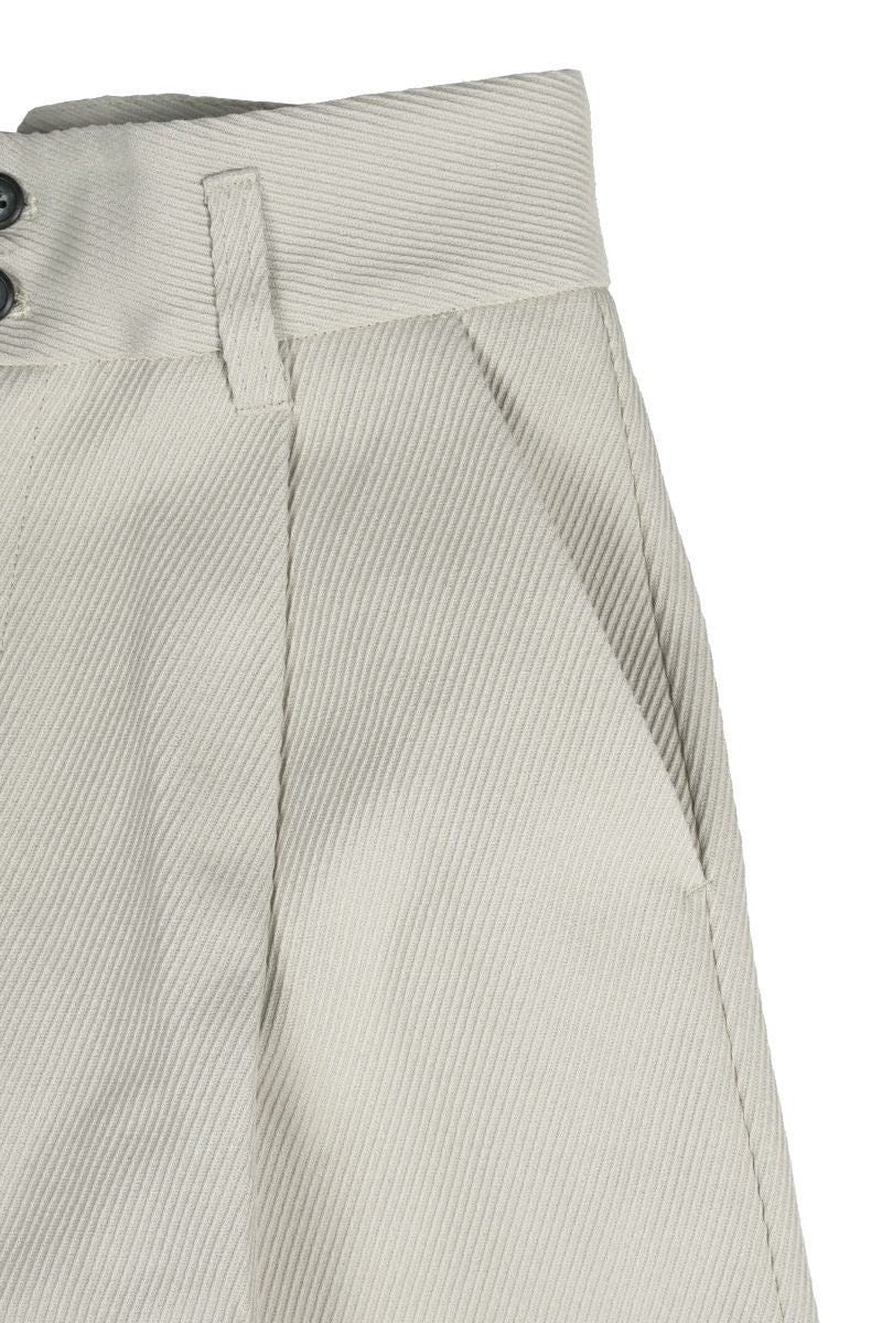 Liyoca(リヨカ)コットンヘビーフレンチ タックワイドパンツ J9307 -5