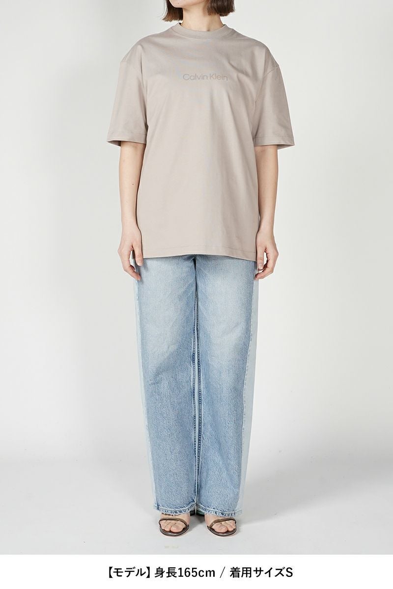 Calvin Klein(カルバン クライン)スタンダードロゴ リラックス クルーネックTシャツ 40HM228 -16