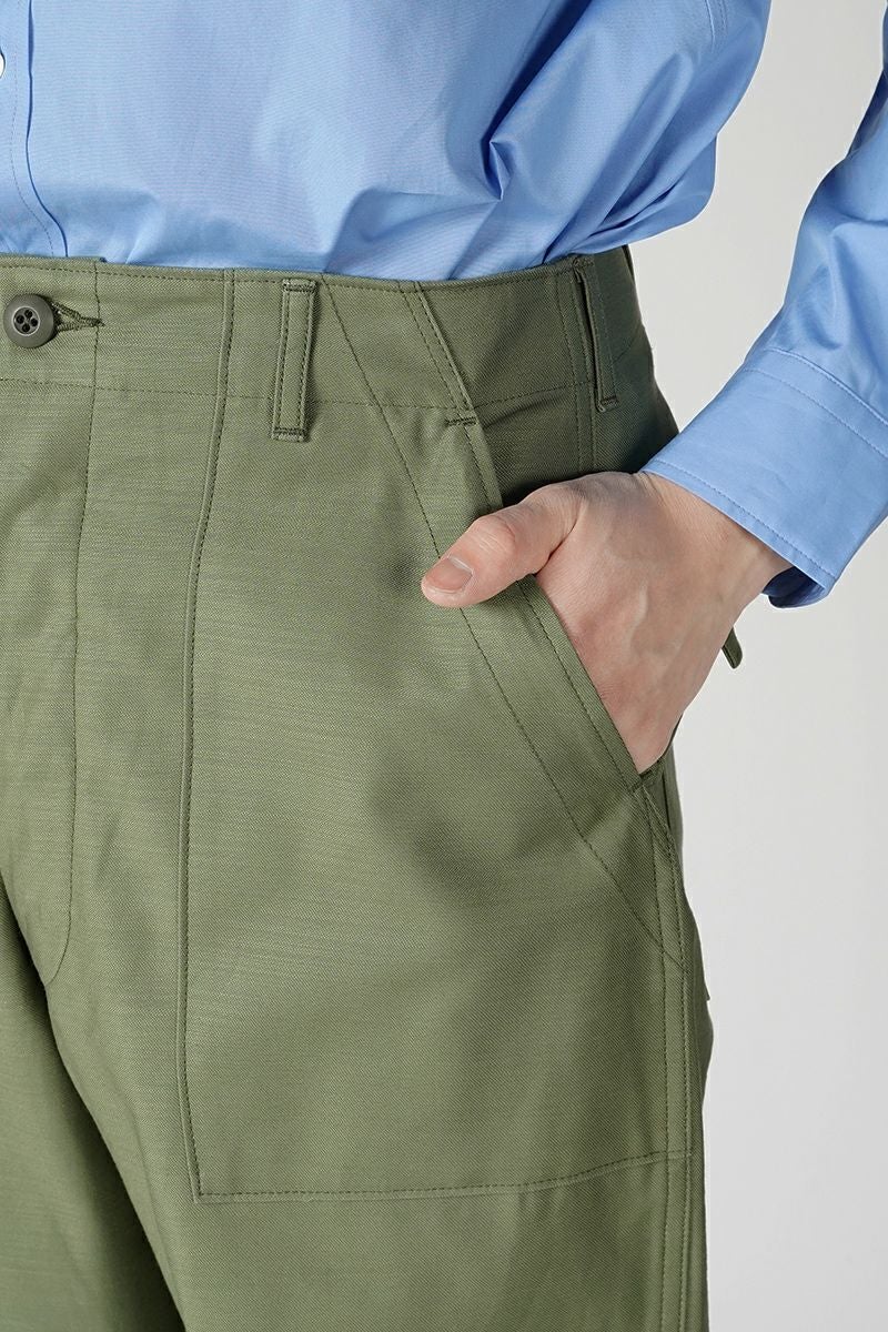 CIOTA (シオタ)スビンコットン ムラ糸バックサテン ベイカーパンツ PTLM-129 -1