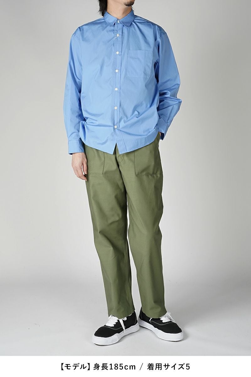 CIOTA (シオタ)スビンコットン ムラ糸バックサテン ベイカーパンツ PTLM-129 -4