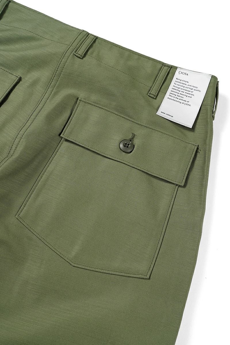 CIOTA (シオタ)スビンコットン ムラ糸バックサテン ベイカーパンツ PTLM-129 -16