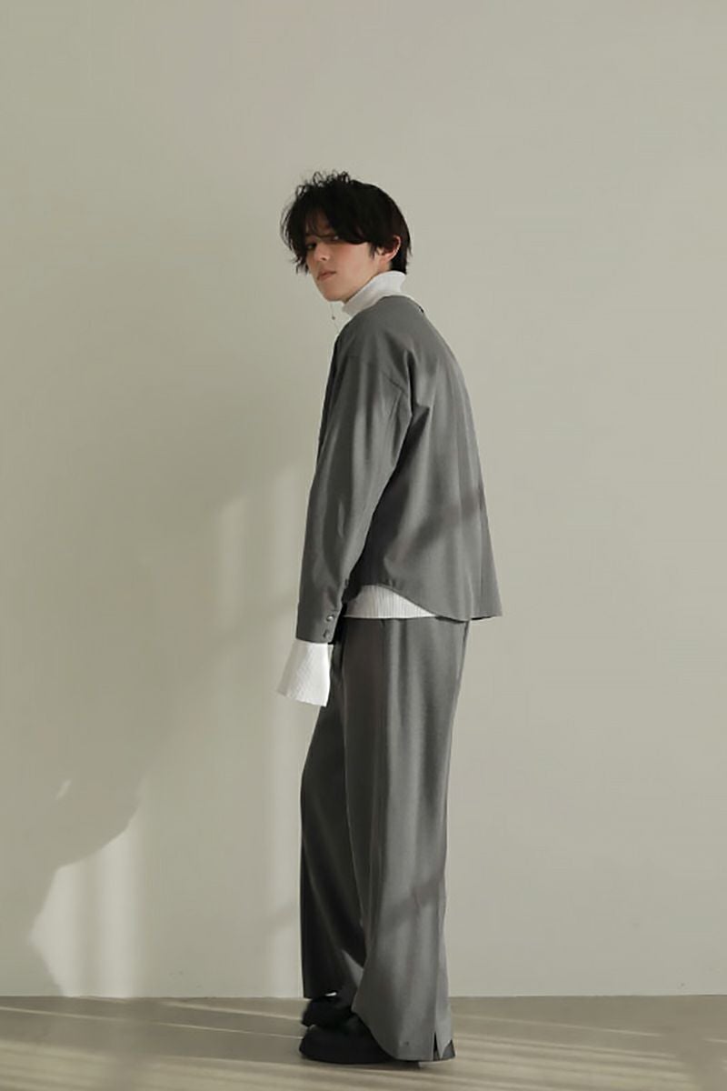 ETRE TOKYO(エトレトウキョウ)セミワイドタックスリットパンツ 1223120042 -7