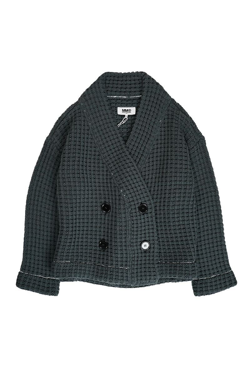 MM6 Maison Margiela(エムエムシックス)ダブルブレスト ワッフルカーディガン S52AM0274S18292