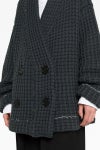 MM6 Maison Margiela(エムエムシックス)ダブルブレスト ワッフルカーディガン S52AM0274S18292 -11