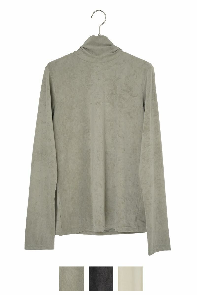 Audrey and John Wadトリアセベロアタートルネックプルオーバー ウォッシャブル H7928