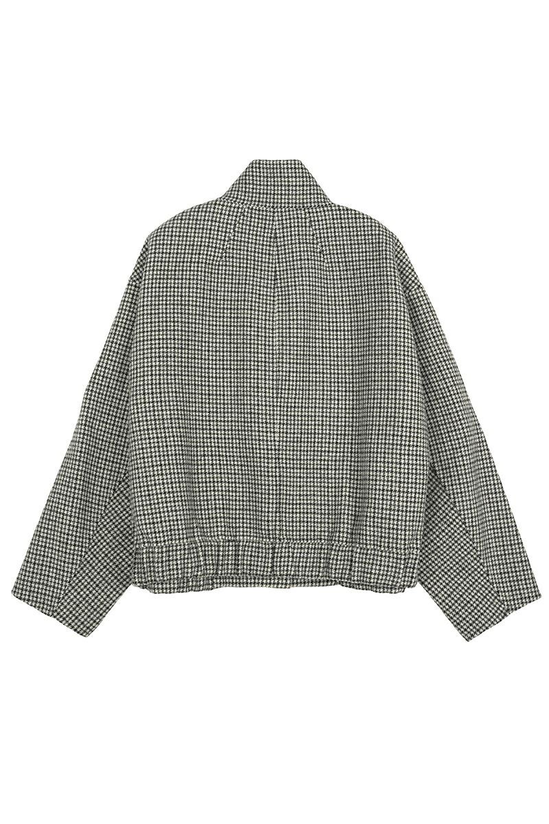 Audrey and John Wadビーバーウールスタンドカラーショートコート H9203 -2