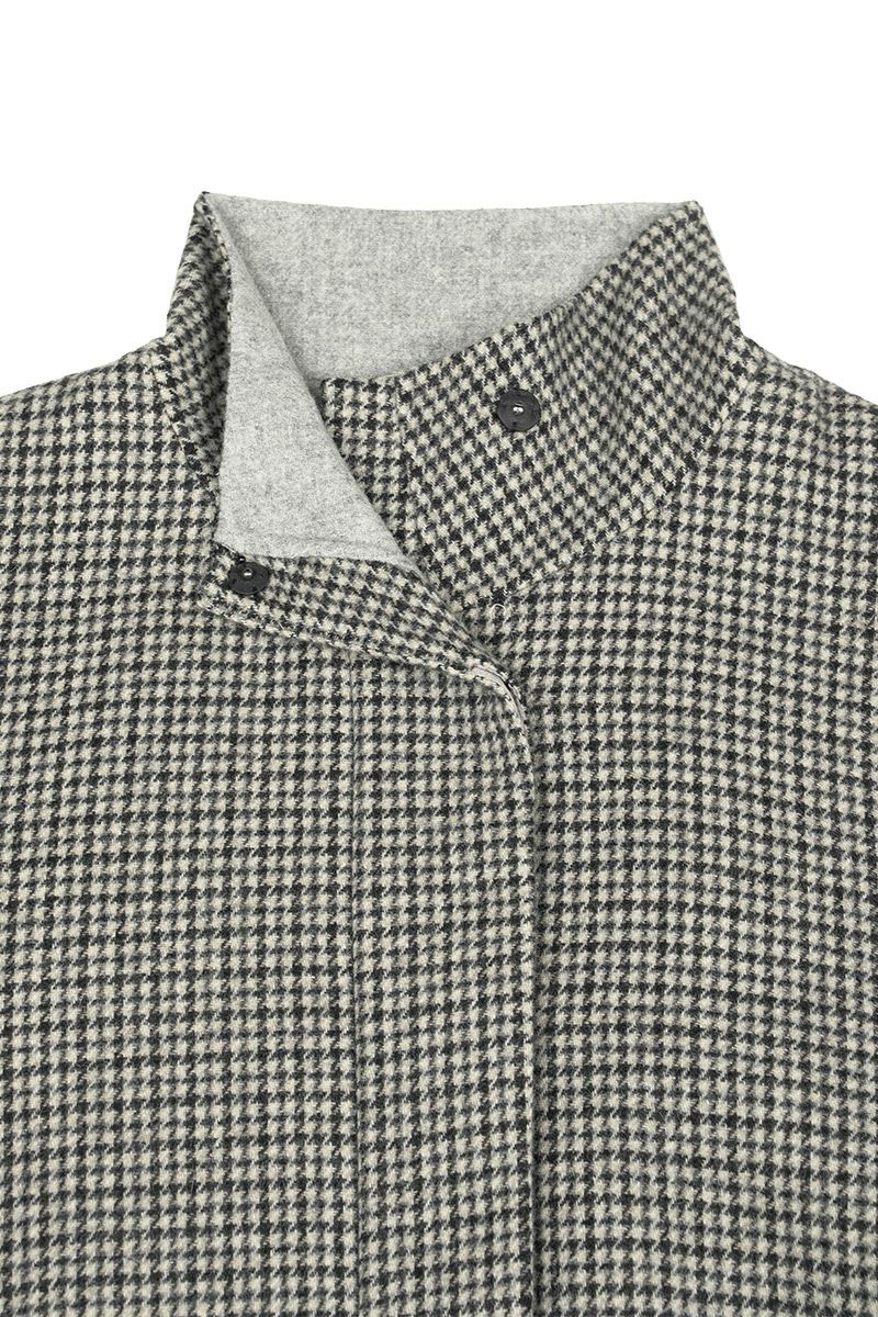 Audrey and John Wadビーバーウールスタンドカラーショートコート H9203 -4