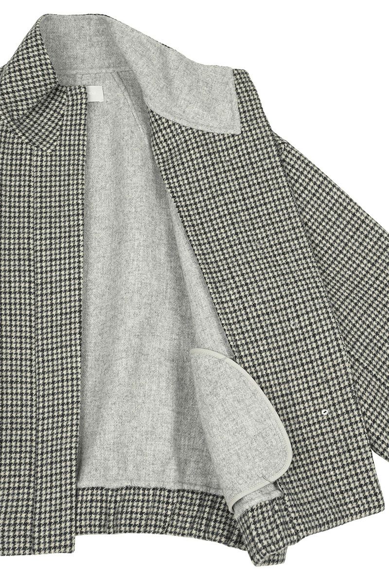 Audrey and John Wadビーバーウールスタンドカラーショートコート H9203 -5