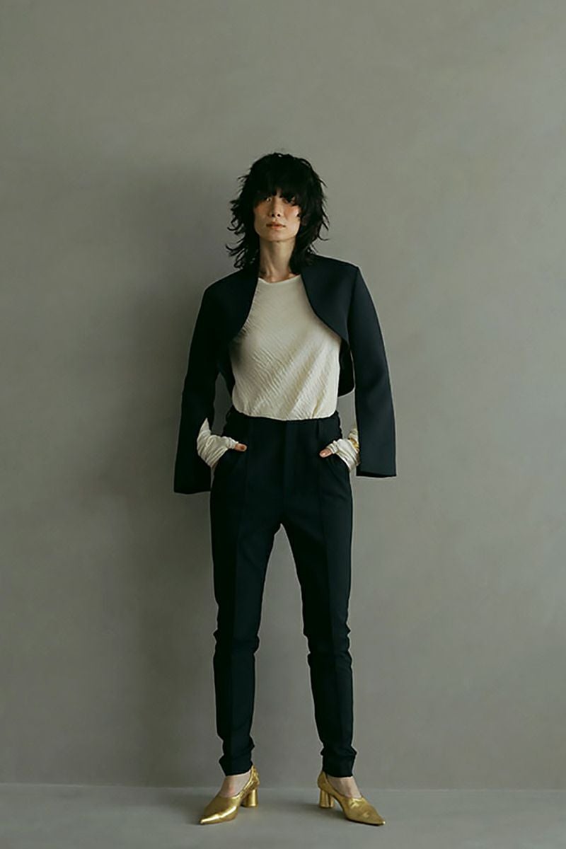 ETRE TOKYO(エトレトウキョウ)ベルトレススリムテーパードパンツ 1223520081 -3