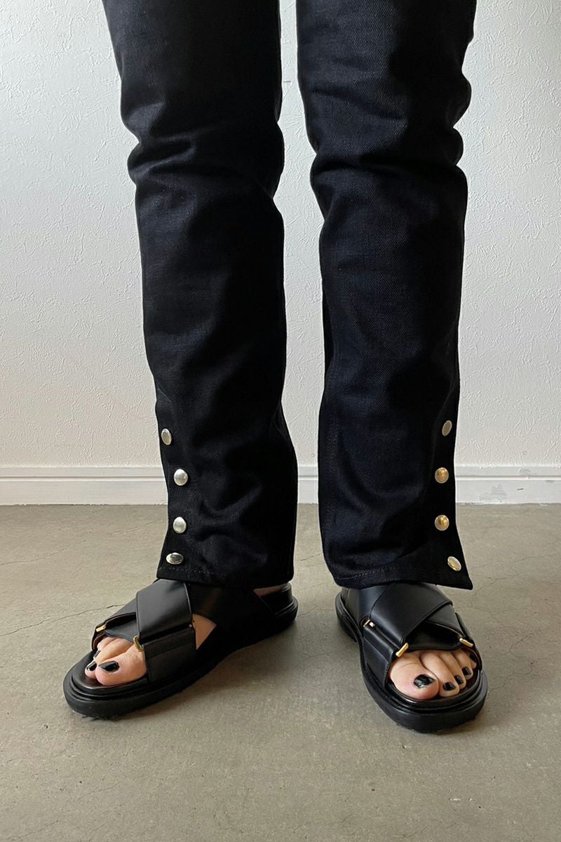 MARNI(マルニ)レザー製クリスクロスサンダル FBMS005201P3614 -12