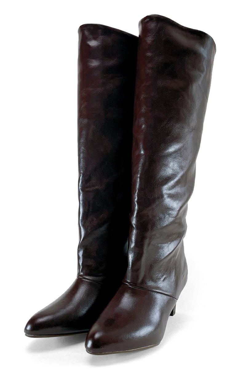 atelier brugge(アトリエブルージュ)ワイドロングブーツ 22ISM-46 -9