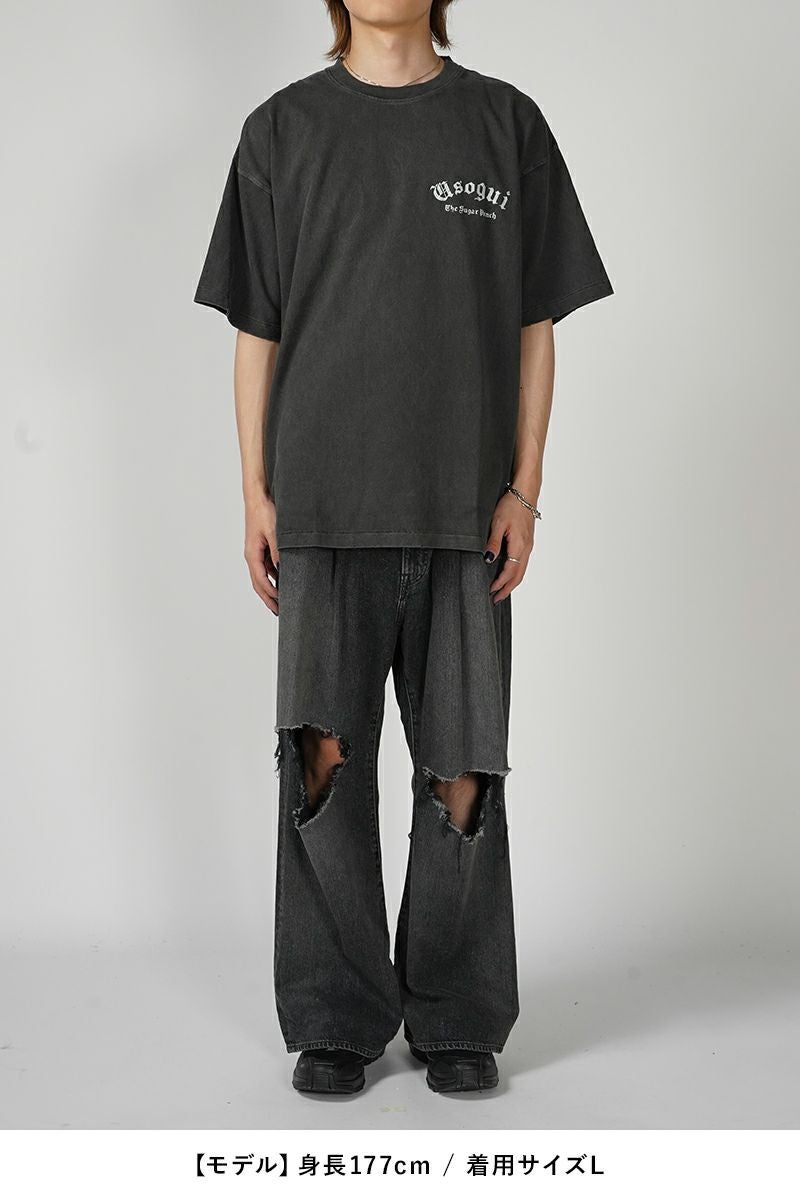 THE SUGAR PUNCH(シュガーパンチ)嘘喰い S/S T-Shirt 元零號立会人伽羅 半袖Tシャツ TUSM24SM007 -4