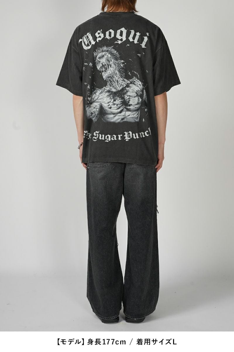 THE SUGAR PUNCH(シュガーパンチ)嘘喰い S/S T-Shirt 元零號立会人伽羅 半袖Tシャツ TUSM24SM007 -5
