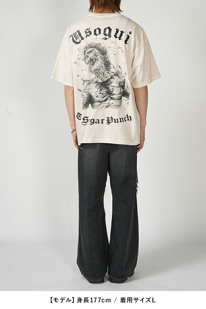 THE SUGAR PUNCH(シュガーパンチ)嘘喰い S/S T-Shirt 元零號立会人伽羅 半袖Tシャツ TUSM24SM007 -7