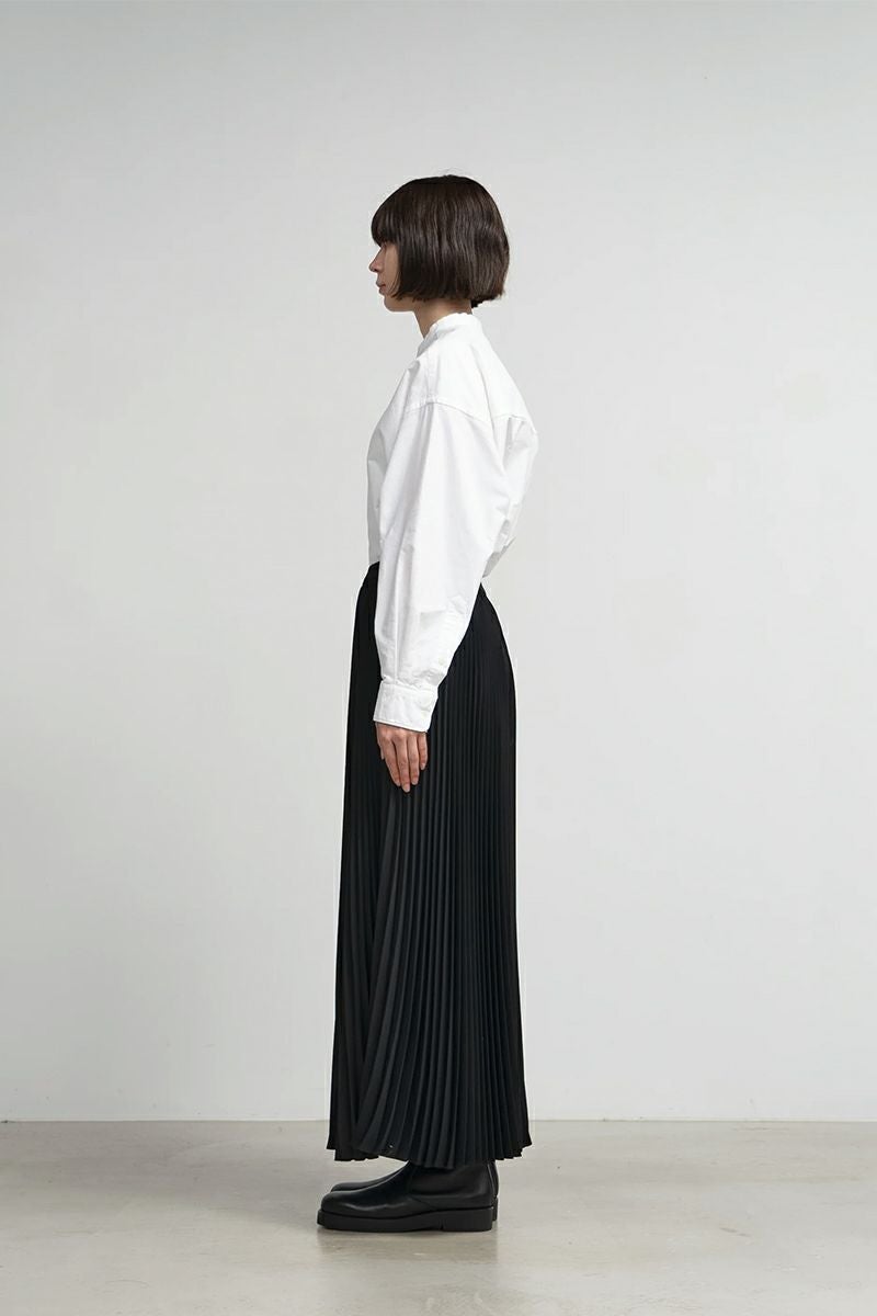 Graphpaper(グラフペーパー)Satin Pleats Skirt サテンプリーツスカート GL243-40228SB -2
