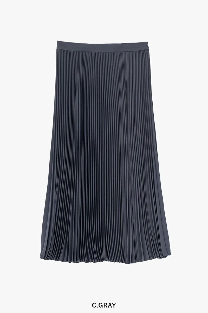 Graphpaper(グラフペーパー)Satin Pleats Skirt サテンプリーツスカート GL243-40228SB -7