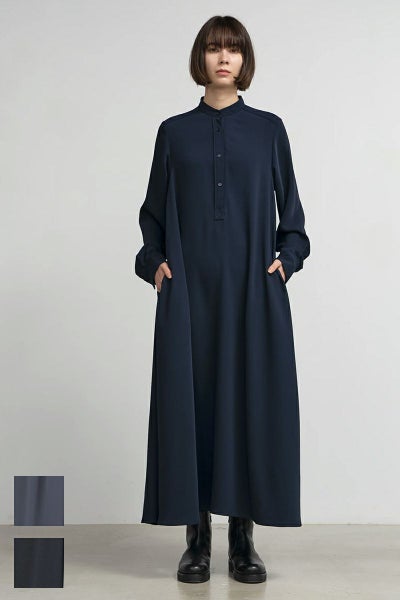 Graphpaper(グラフペーパー)Satin Band Collar Dress サテンバンドカラードレス GL243-60222B