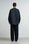 Graphpaper(グラフペーパー)Broad L/S Oversized Band Collar Shirt ブロード長袖オーバーサイズバンドカラーシャツ GM243-50002B -3