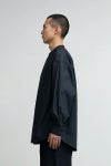 Graphpaper(グラフペーパー)Broad L/S Oversized Band Collar Shirt ブロード長袖オーバーサイズバンドカラーシャツ GM243-50002B -5