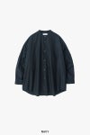 Graphpaper(グラフペーパー)Broad L/S Oversized Band Collar Shirt ブロード長袖オーバーサイズバンドカラーシャツ GM243-50002B -8