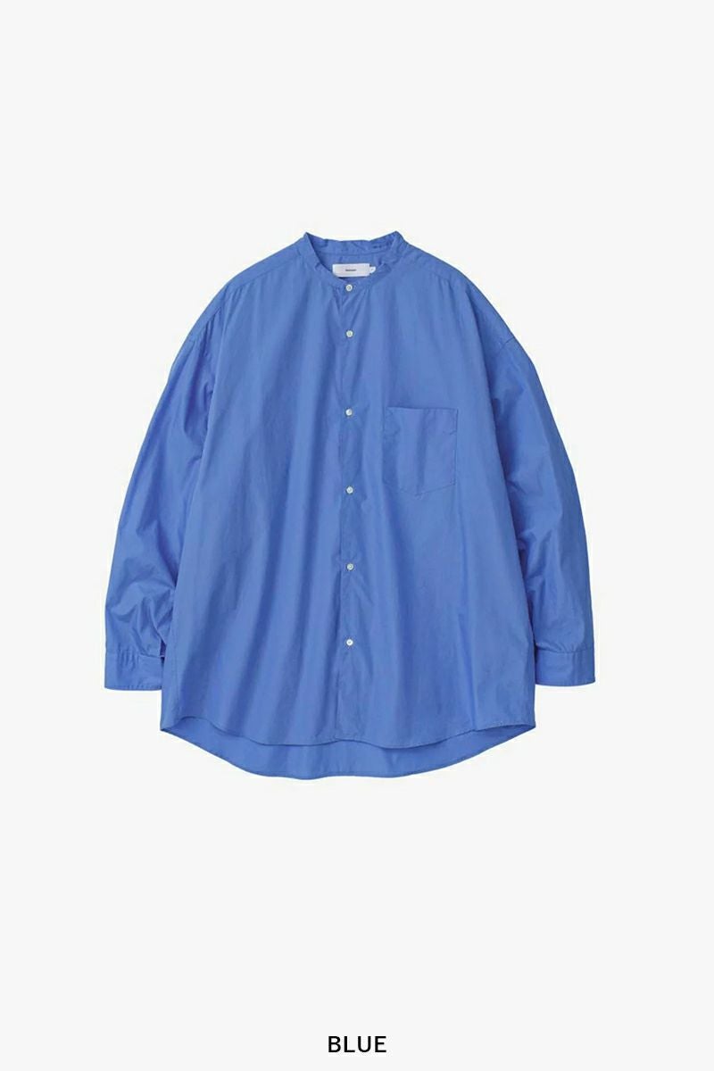 Graphpaper(グラフペーパー)Broad L/S Oversized Band Collar Shirt ブロード長袖オーバーサイズバンドカラーシャツ GM243-50002B -9
