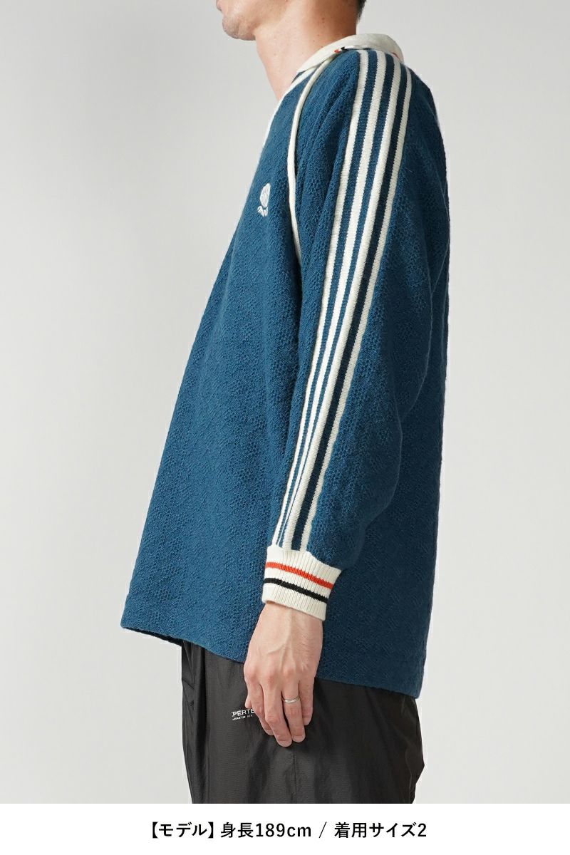 RICE NINE TEN(ライスナインテン)KNITTING CLASSIC SOCCER JERSEY ニッティングクラシックサッカージャージー KN-LSGMS -11