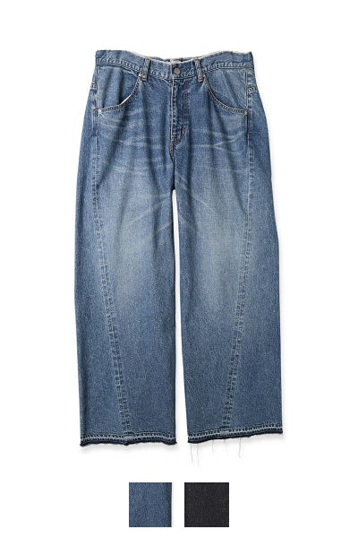 JieDa(ジエダ)USED 3D BAGGY DENIM ユーズド3Dバギーデニム Jie-24S-PT04