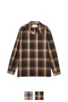 SUGARHILL(シュガーヒル)OMBRE PLAID OPEN COLLAR BLOUSE オンブレプレイドオープンカラーブラウス 2411300501