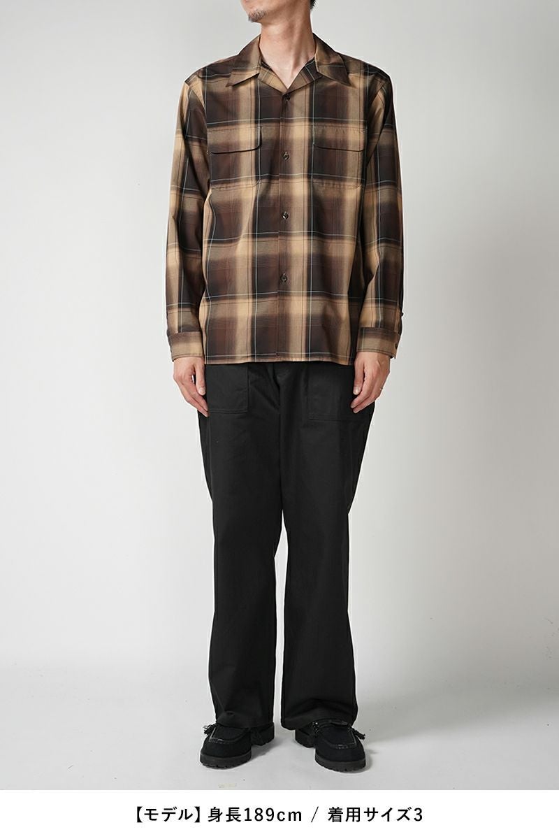 SUGARHILL(シュガーヒル)OMBRE PLAID OPEN COLLAR BLOUSE オンブレプレイドオープンカラーブラウス 2411300501 -5