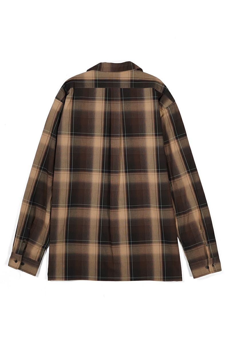 SUGARHILL(シュガーヒル)OMBRE PLAID OPEN COLLAR BLOUSE オンブレプレイドオープンカラーブラウス 2411300501 -13