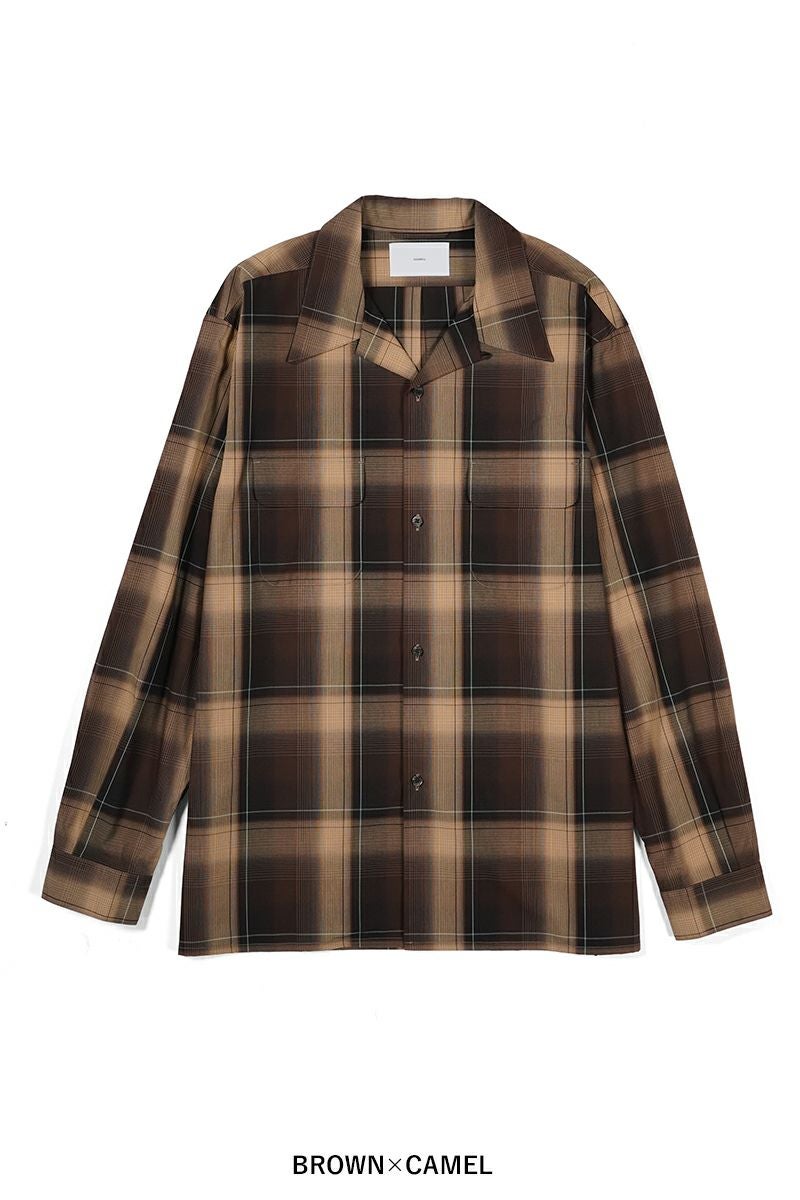 SUGARHILL(シュガーヒル)OMBRE PLAID OPEN COLLAR BLOUSE オンブレプレイドオープンカラーブラウス 2411300501 -21