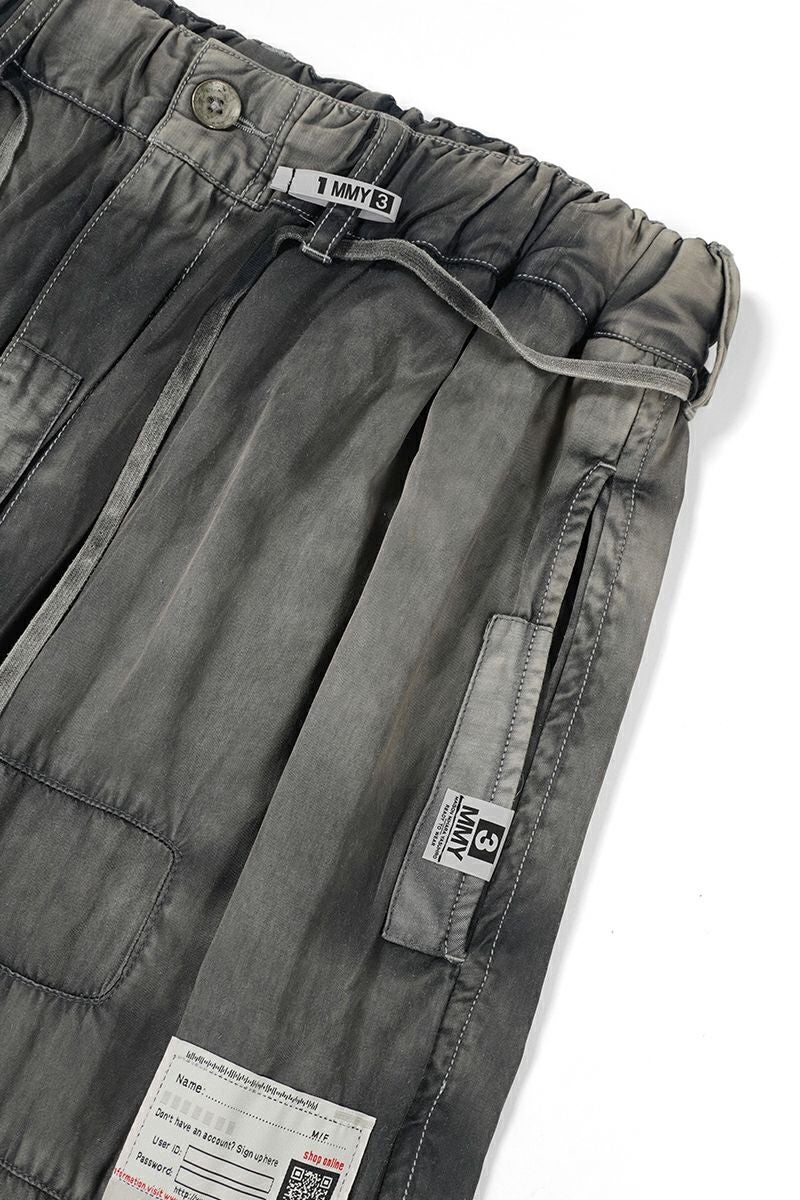 Maison MIHARA YASUHIRO(メゾン ミハラヤスヒロ)Repair Satin Pants リペアサテンパンツ B13PT092 -5