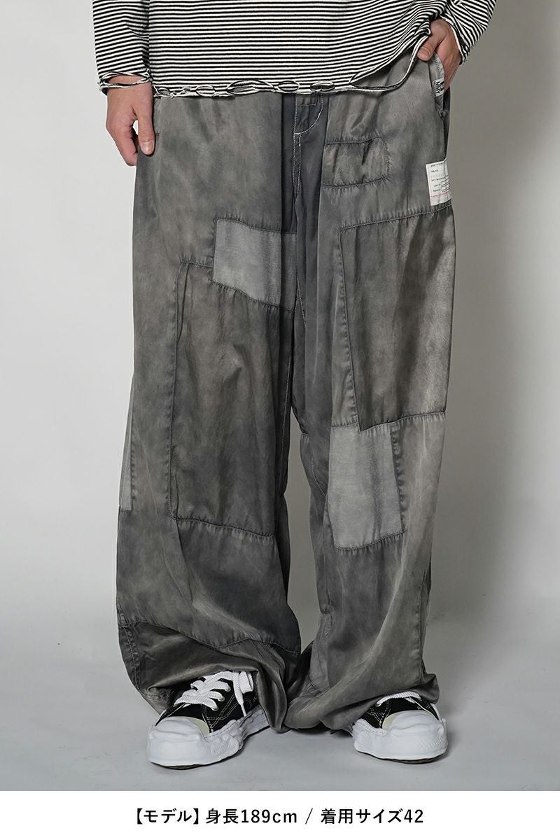 Maison MIHARA YASUHIRO(メゾン ミハラヤスヒロ)Repair Satin Pants リペアサテンパンツ B13PT092 -15