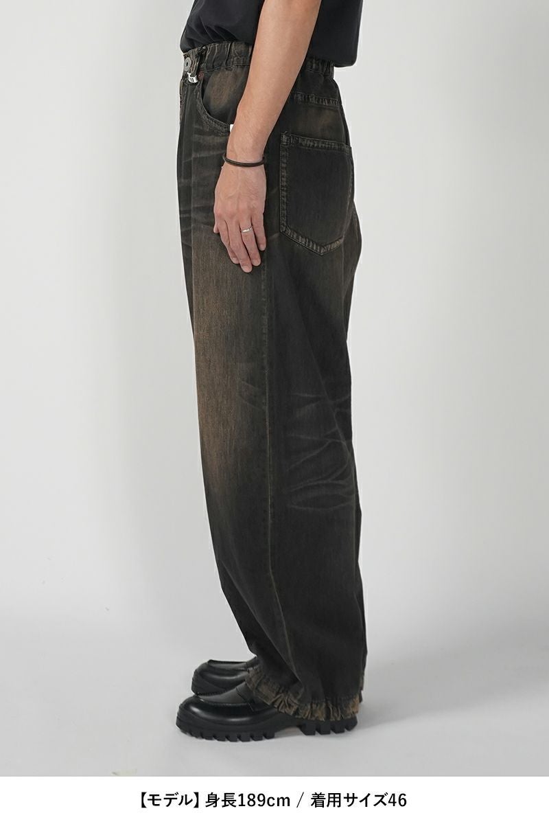 Maison MIHARA YASUHIRO(メゾン ミハラヤスヒロ)Light Denim Wide Pants ライトデニム ワイドパンツ J13PT123 -18