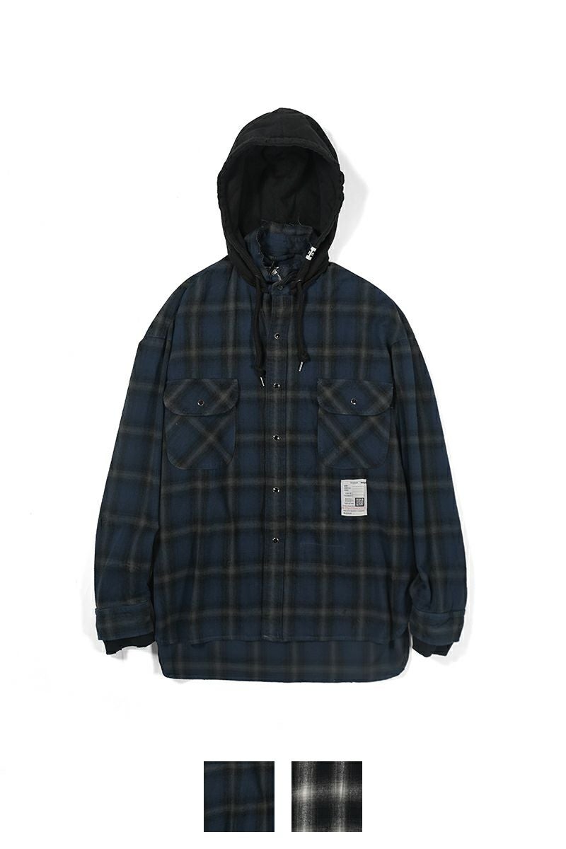 Maison MIHARA YASUHIRO(メゾン ミハラヤスヒロ)SWEAT HOODIE L/S SHIRTS スウェットフーディー長袖シャツ J13SH182