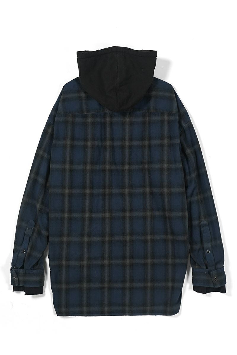 Maison MIHARA YASUHIRO(メゾン ミハラヤスヒロ)SWEAT HOODIE L/S SHIRTS スウェットフーディー長袖シャツ J13SH182 -2