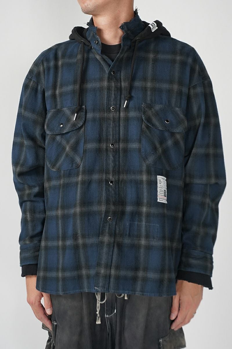 Maison MIHARA YASUHIRO(メゾン ミハラヤスヒロ)SWEAT HOODIE L/S SHIRTS スウェットフーディー長袖シャツ J13SH182 -15