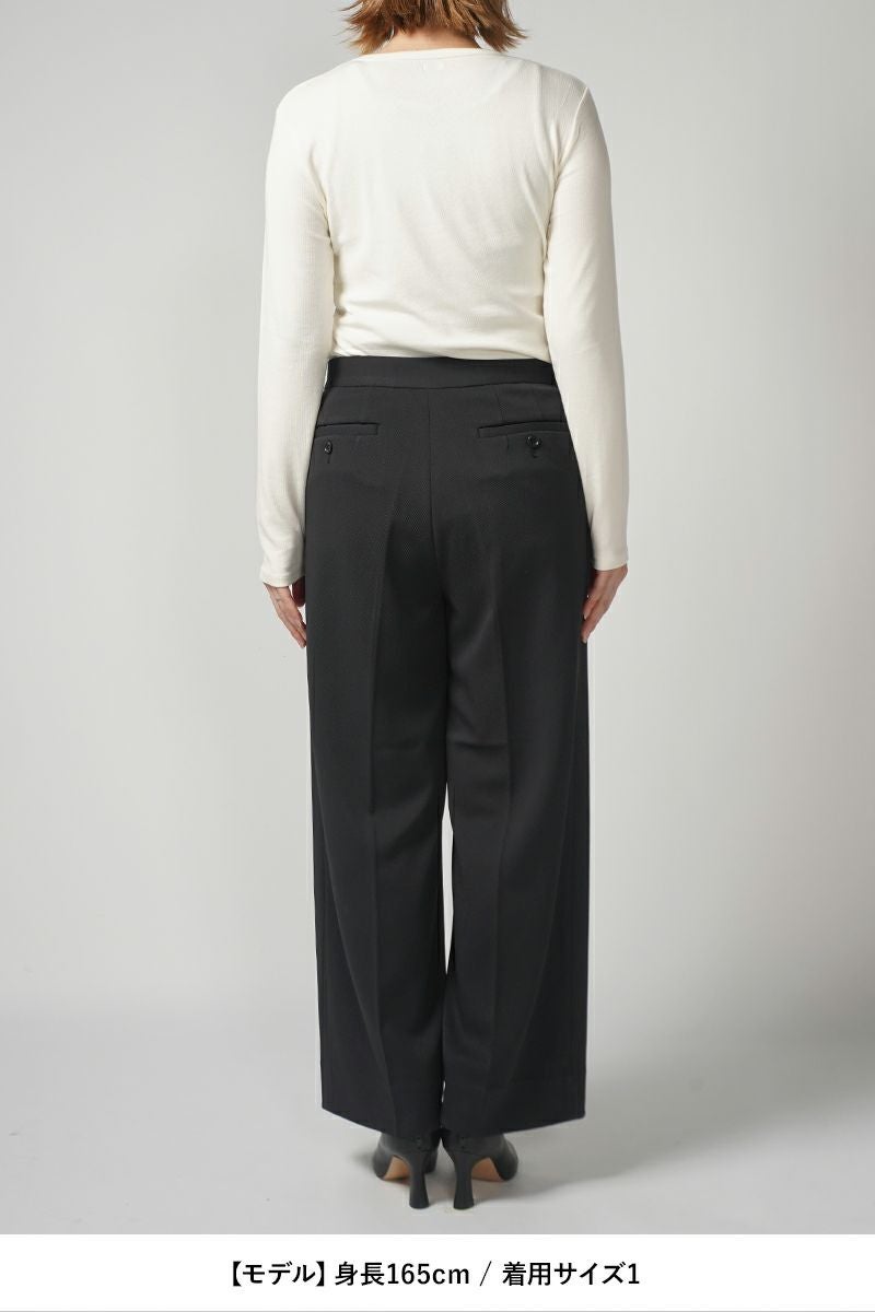 MY___(マイ)WOOL LIKE JERSEY TROUSERS ウールライクジャージートラウザース 213-61503 -5