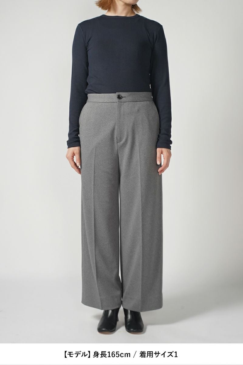 MY___(マイ)WOOL LIKE JERSEY TROUSERS ウールライクジャージートラウザース 213-61503 -6