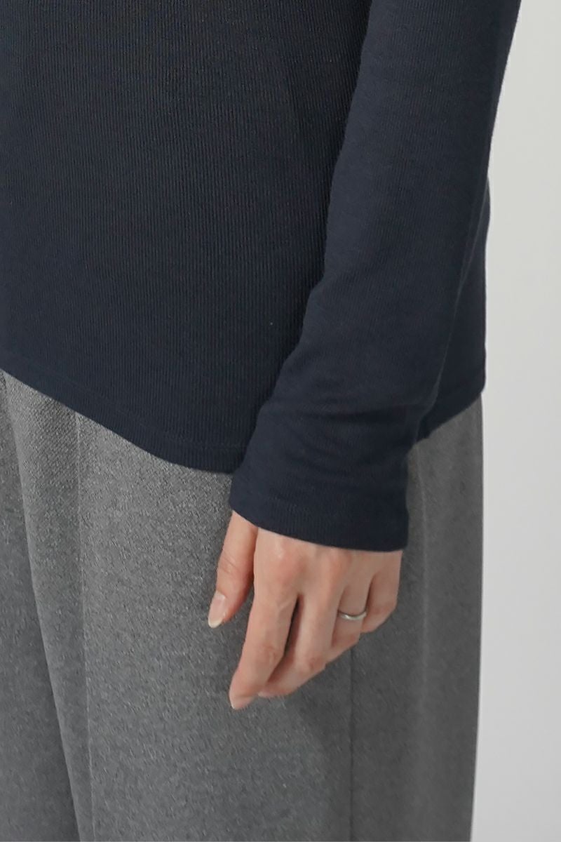 MY___(マイ)WOOL TELECO CREWNECK TOPS ウールテレコクルーネックトップス 243-61103 -3