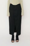 JANE SMITH(ジェーンスミス)WOOL RAYON FRONT OPEN LONG SKIRT ウールレーヨンフロントオープンロングスカート 24SSK-#423L -4