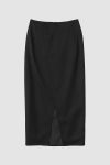 JANE SMITH(ジェーンスミス)WOOL RAYON FRONT OPEN LONG SKIRT ウールレーヨンフロントオープンロングスカート 24SSK-#423L -8