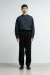 Graphpaper(グラフペーパー)Scale Off Wool Wide Tapered Chef Pants スケールオフウールワイドテーパードシェフパンツ GM243-40172B -1